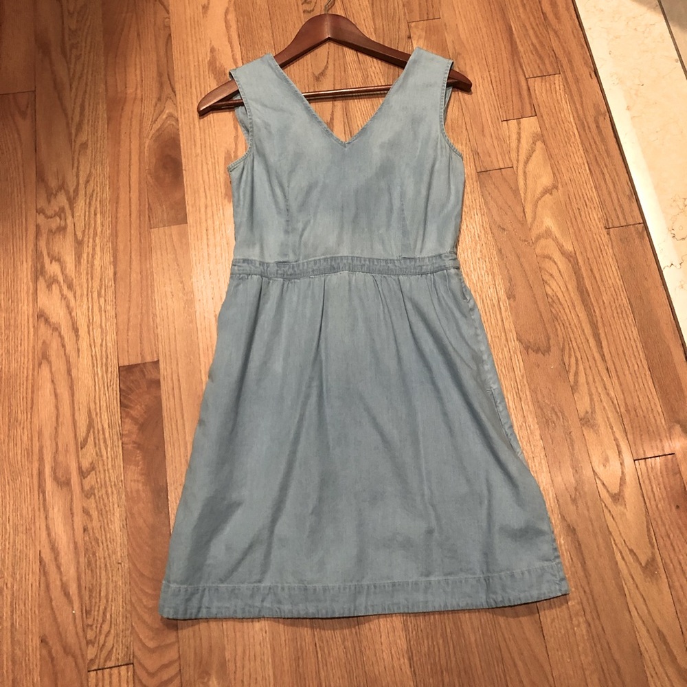 Levi’s chambray denim bow back sun dress